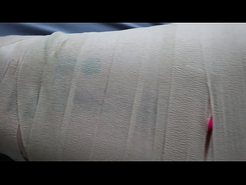 Roxy The Brat Mummified and Teased with a Lovense toy